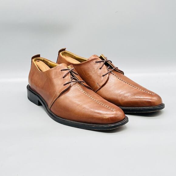 Cole Haan Shoes Men 9.5 Brown Leather Beckett Oxford Derby Dress Lace Up Vintage main image 10